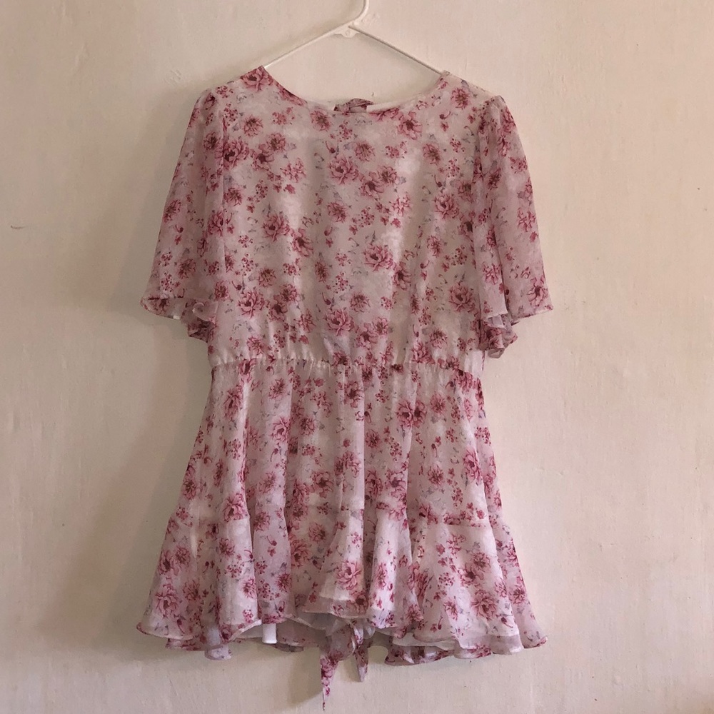Floral Print Romper